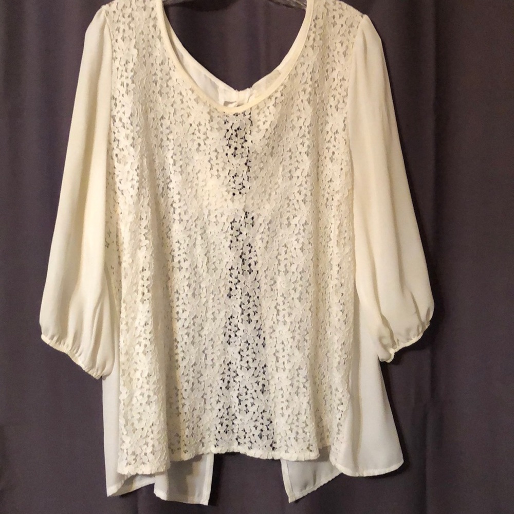 Open back blouse